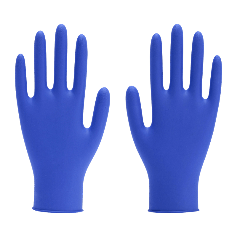 Guantes de nitrilo sin polvo de calidad alimentaria XS de 9 pulgadas