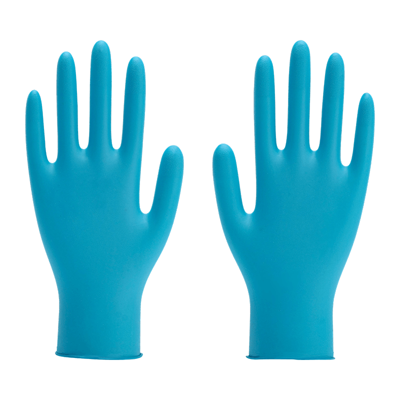 Guantes de nitrilo sin polvo de calidad alimentaria XL de 9 pulgadas