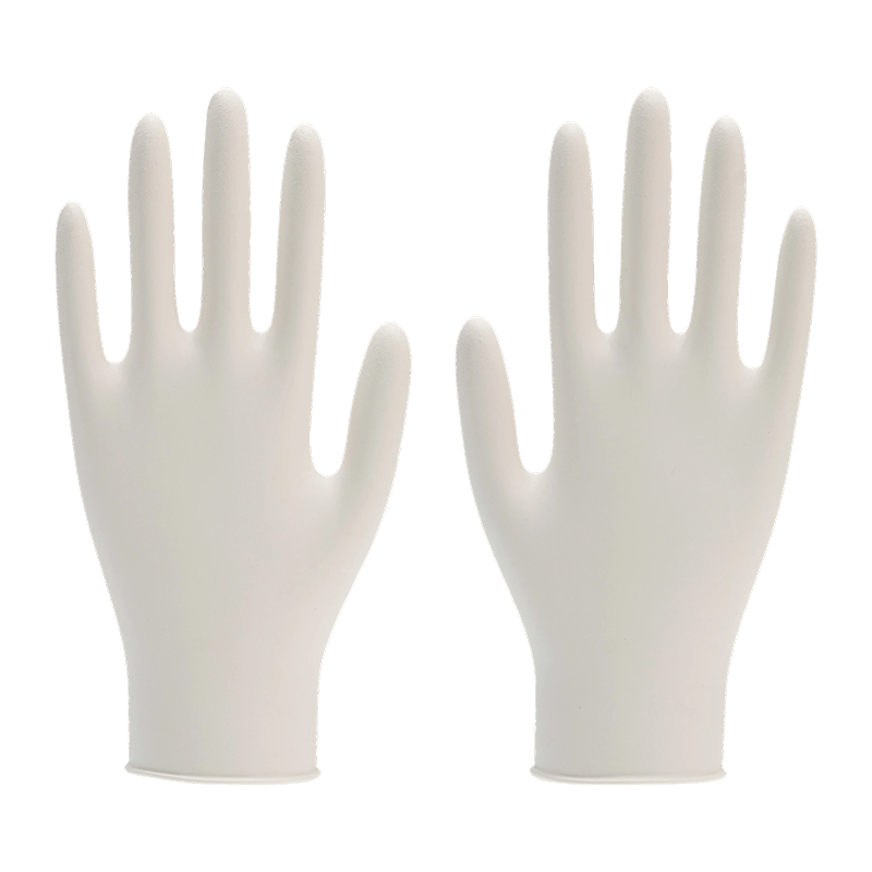 Guantes de nitrilo texturizados industriales M de 9 pulgadas