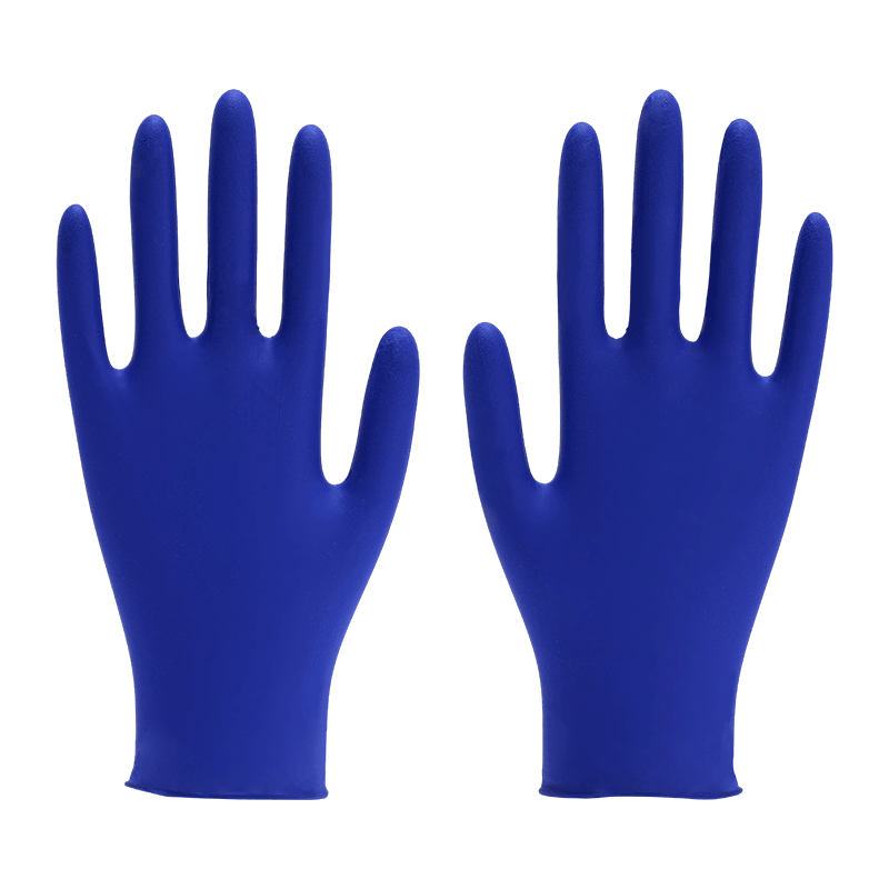 Guantes de nitrilo texturizados con punta de dedo de calidad alimentaria XXL de 9 pulgadas