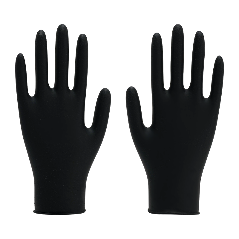 Guantes de nitrilo en polvo de grado alimenticio S de 9 pulgadas