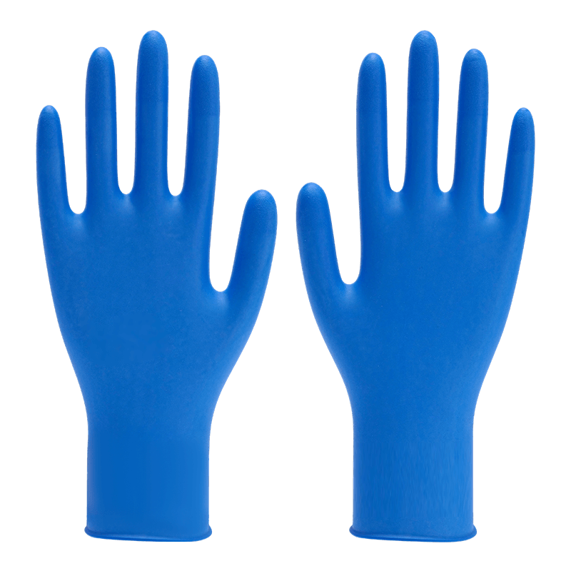 Guantes de nitrilo sin polvo de calidad alimentaria XL de 12 pulgadas