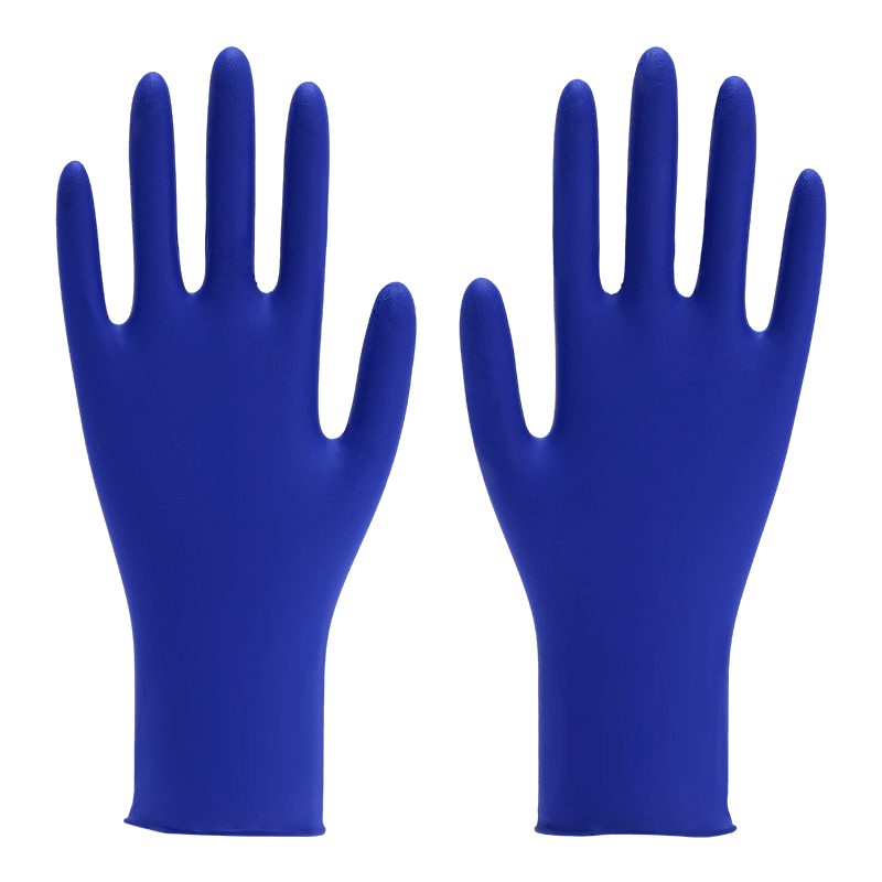 Guantes industriales de nitrilo texturizados con punta de dedo de 12 pulgadas M