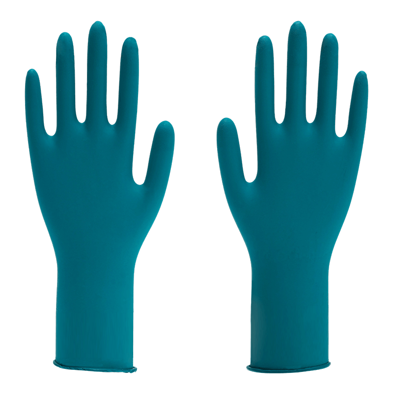 Guantes de nitrilo en polvo de grado alimenticio S de 12 pulgadas