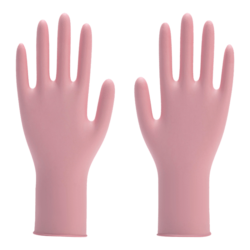 Guantes de nitrilo texturizados industriales de 12 pulgadas L
